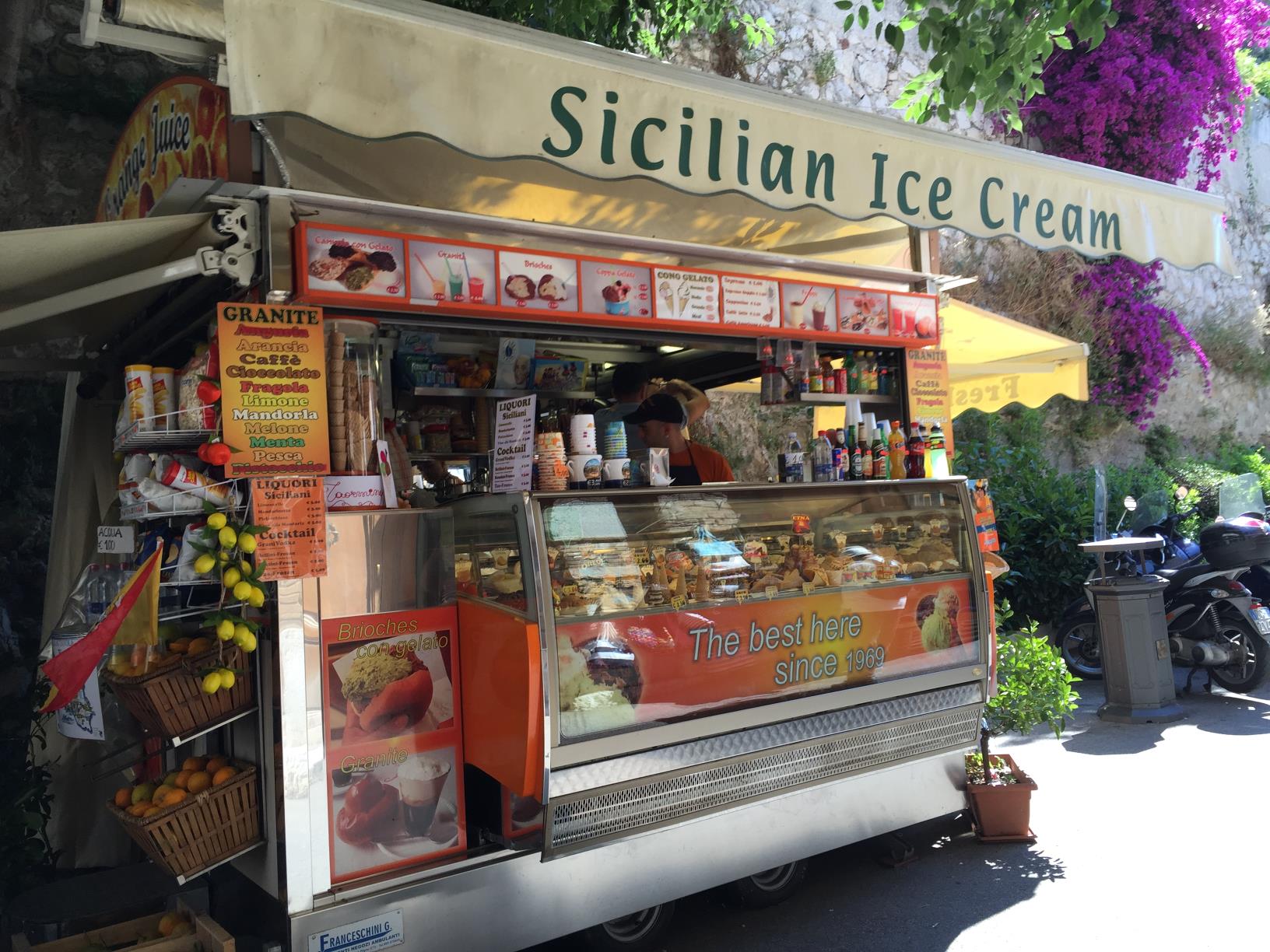 Gene is half Sicilian and half Cajun. He loved visiting Sicily, June 2015.