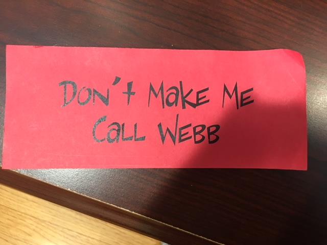 Webb office humor
