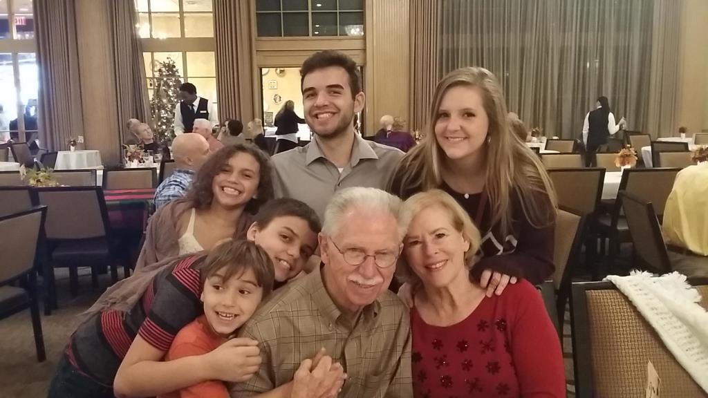 Grandchildren love, Thanksgiving 2015.
