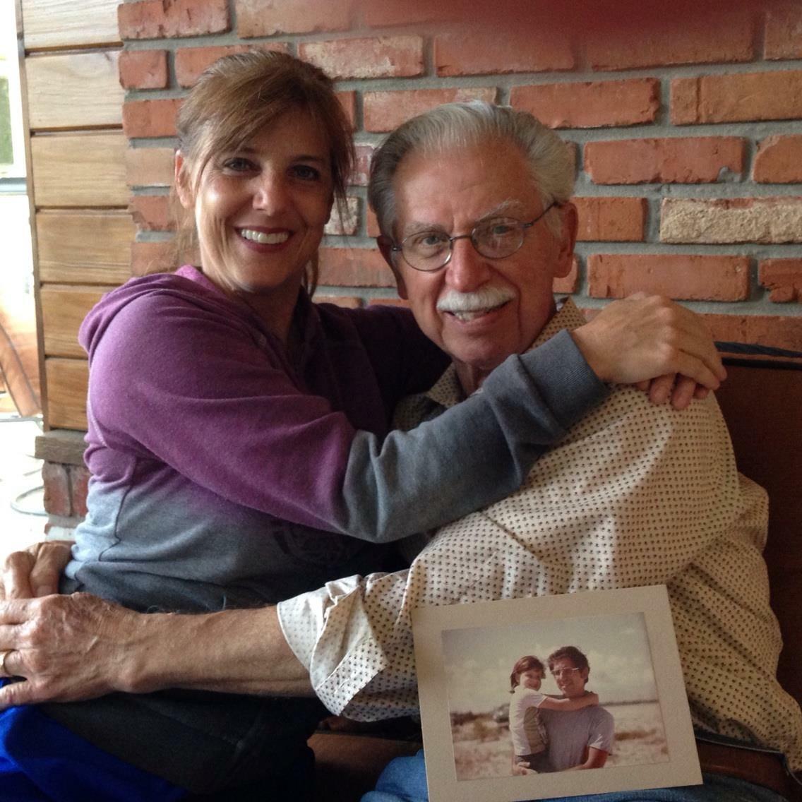 Fun re-creation of daughter-Dad photo, 2014