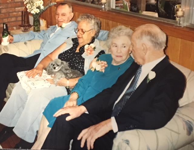 Ken and Jo Webb, Jean and Joe Fox, our wedding 1991