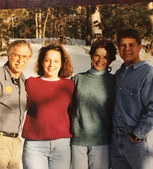 With Kevin and Kim Rudolph, Christmas, Colorado Springs 1992