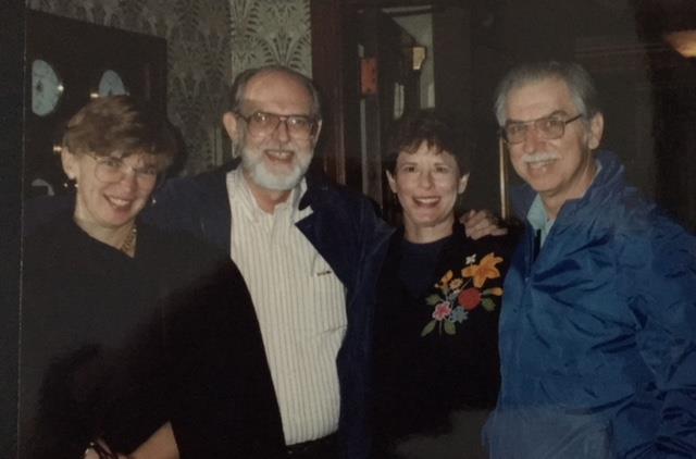 Cliff House after USF doctoral dissertation defense, with Diane and Charles Cooper, Sept. 1993.