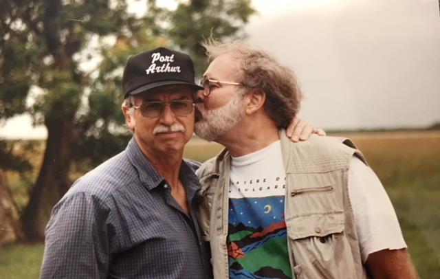 Irving Wyble and Gene at Anahuac Wildlife Refuge, September 1993 