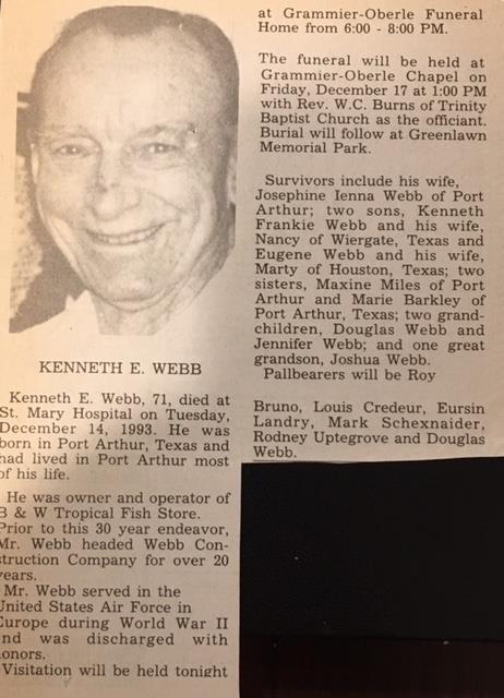 Stepdad Ken, who adopted Gene when he was about 7.
