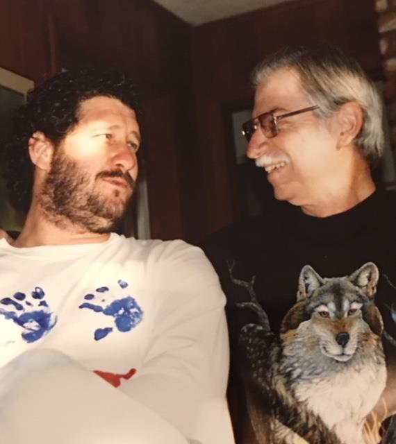 with Ken Wright, Christmas 1993