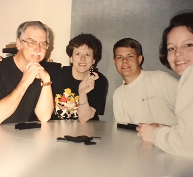 Christmas 1993 with Kevin and Kim Rudolph in Colorado Springs.
