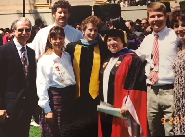 Marty's USF graduation! With the Wrights, Rudolphs and committee chair Sr. Mary Peter Traviss, O.P.