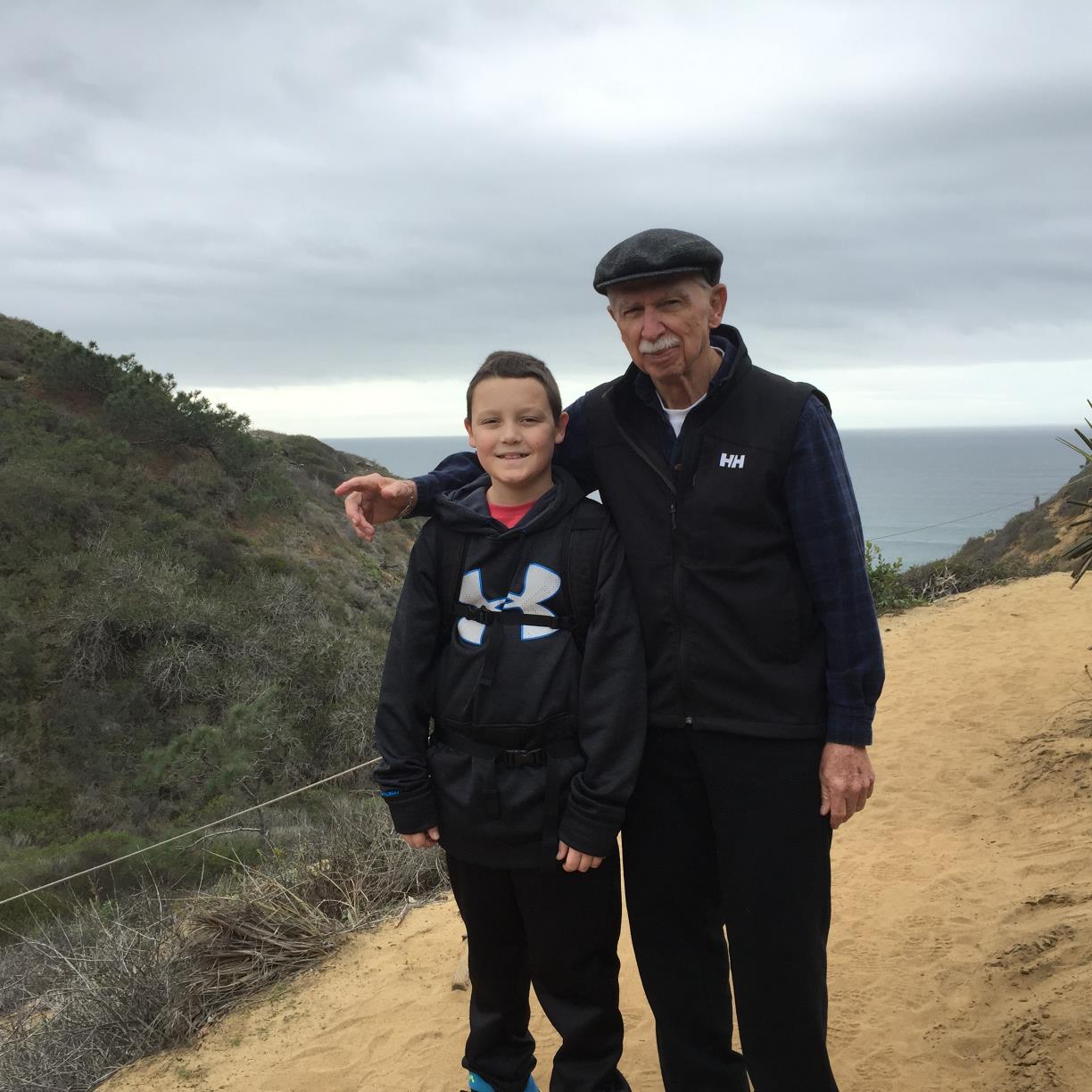 Grant Rudolph with Granddaddy, 2015.