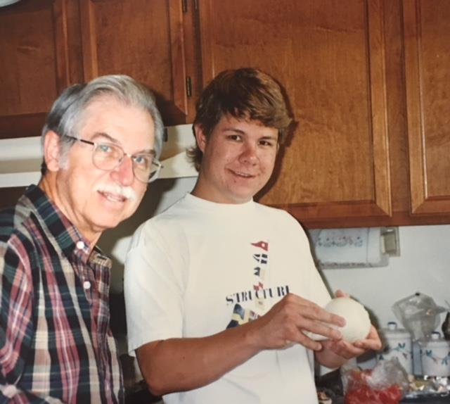With son Kevin Rudolph