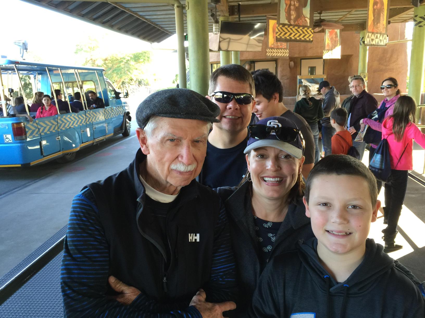 San Diego Zoo with Kevin, Kim and Grant Rudolph, 2015.