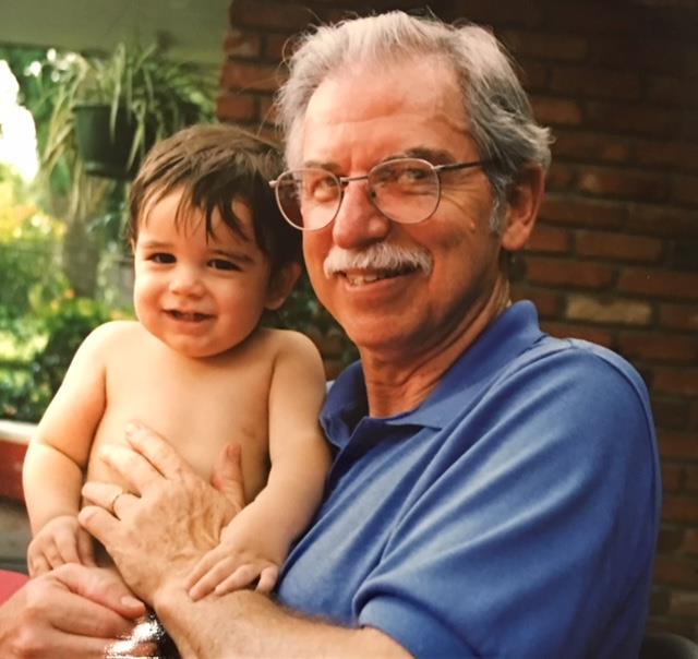 With Sam Webb, swim day on the driveway 1997