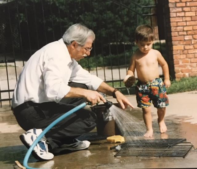 Early work training, with Nathan Webb, 1997