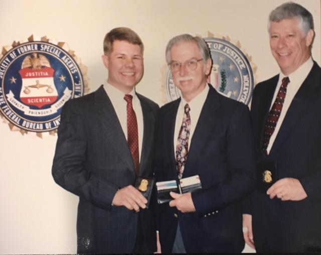 Kevin Rudolph at his FBI graduation, Quantico VA, presented by Justin Fox, FBI agent also