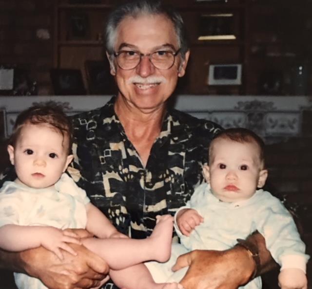 Armful of grandbabies, Taylor Cowart and Mason Wright, June 1998