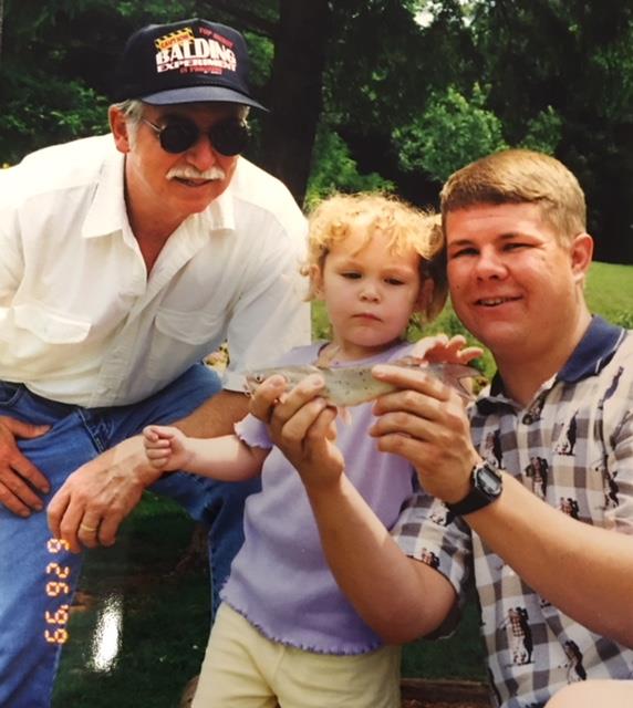 Fishing with Kevin and Mackenzie, 1999