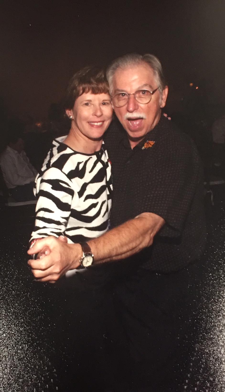 Always the first couple on the dance flooor! Here, at the Monarch School's fourth annual Gala, 2001.