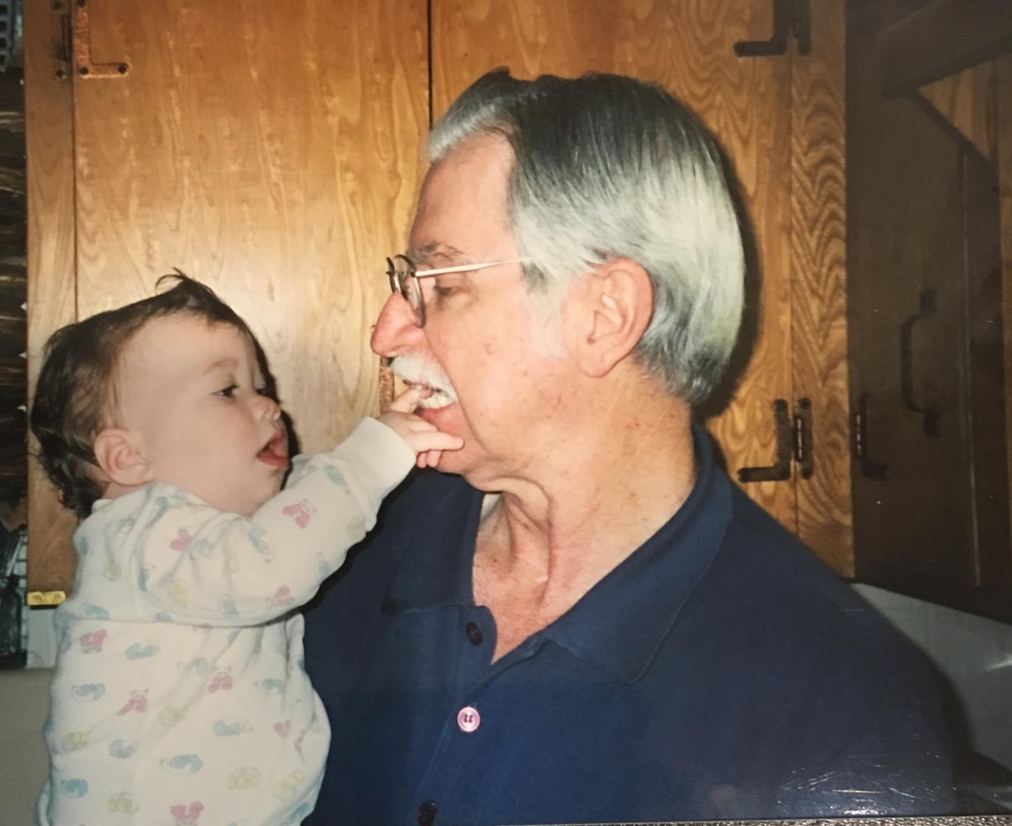 That mustache was a baby magnet! (Rachel Wright, age 7 months)