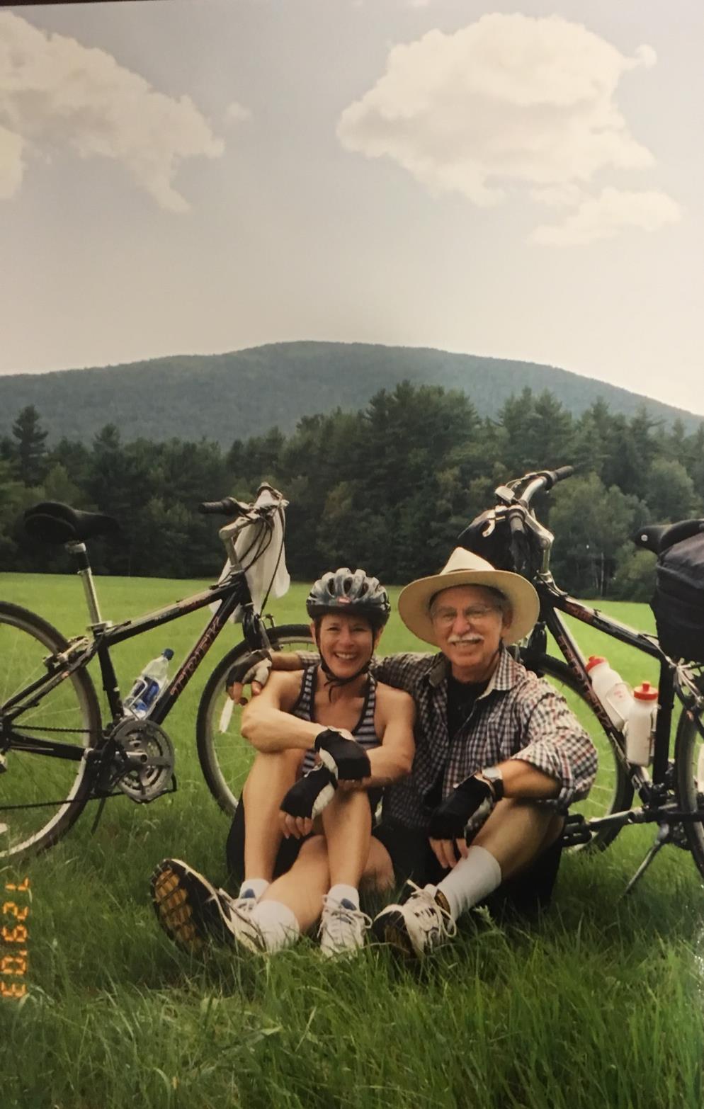 Biking in New Hampshire, July 2003
