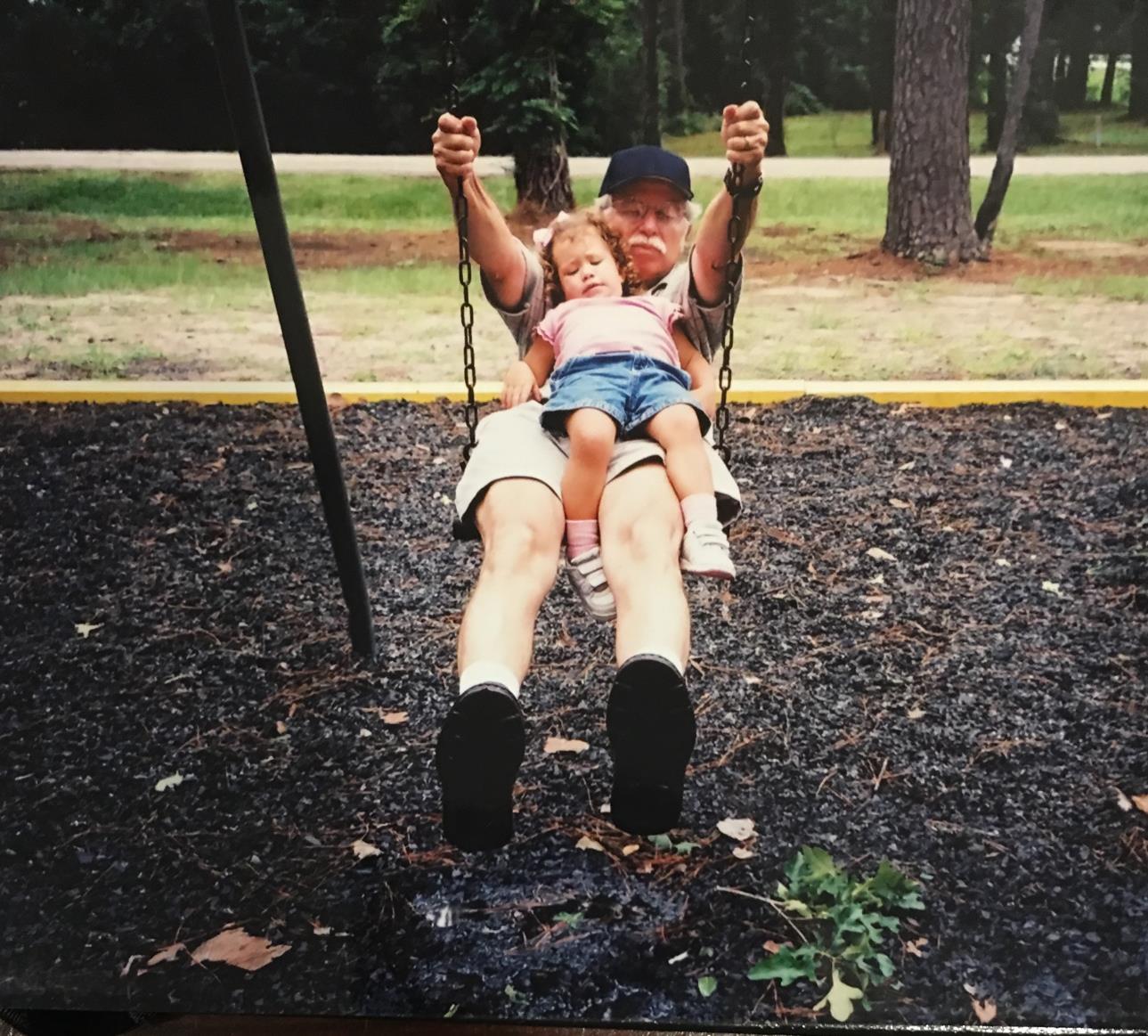 I'll relax.  You pump. Rachel Wright with her Granddaddy, 2003