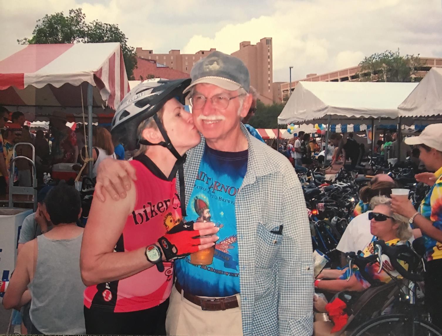 Worth riding 180 miles if you have this guy waiting for you! MS150, 2005