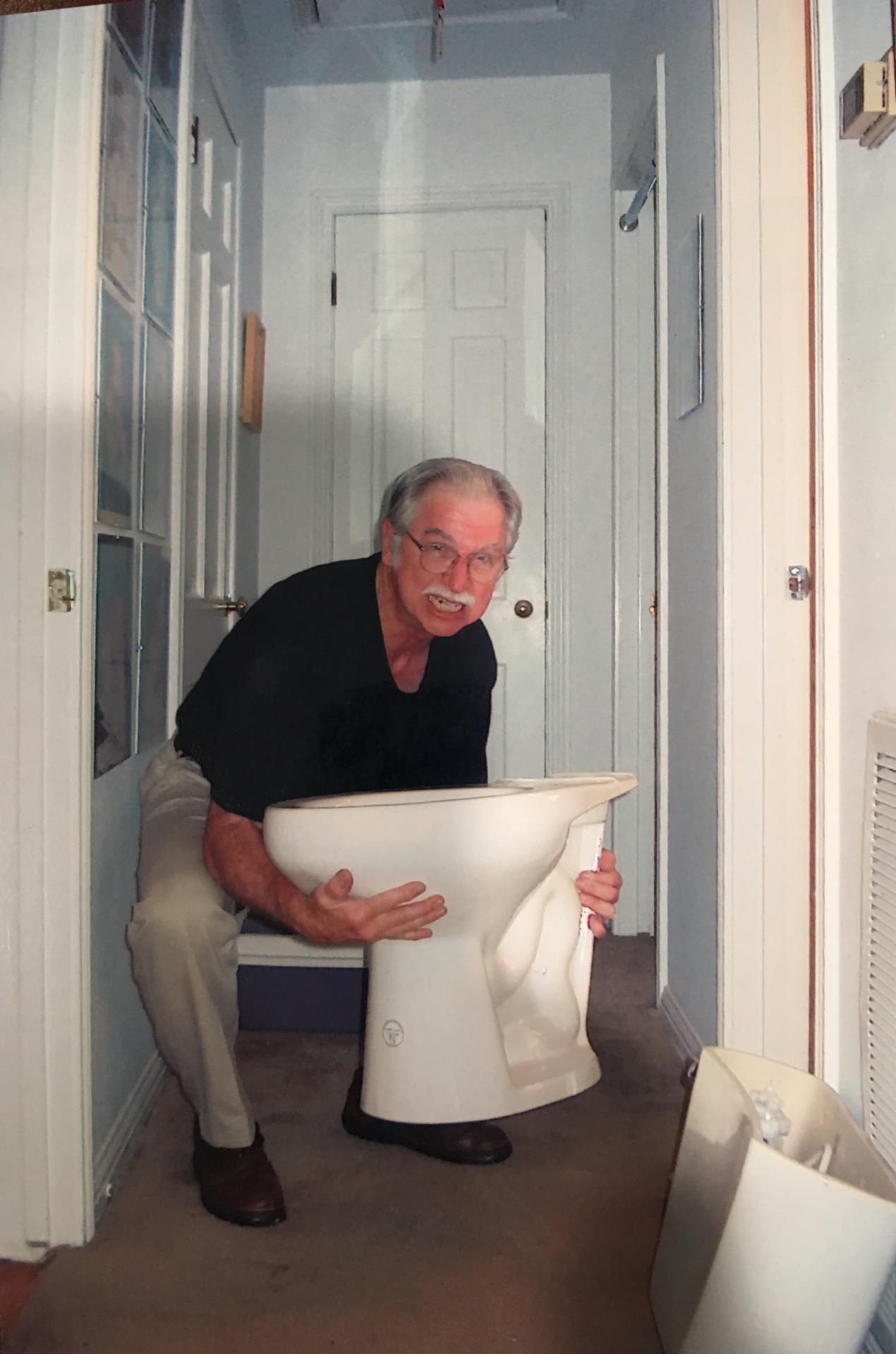 What did you do on Father's Day in 2005? Gene installed a new commode. He LOVED home projects!