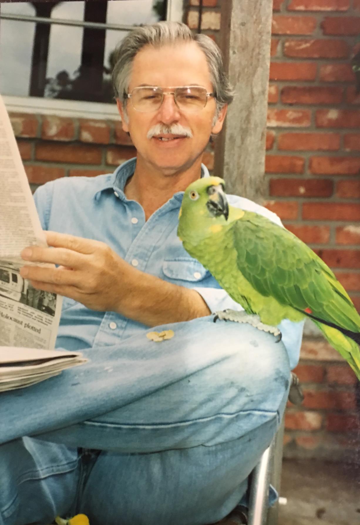 With Pepper on the patio 1988