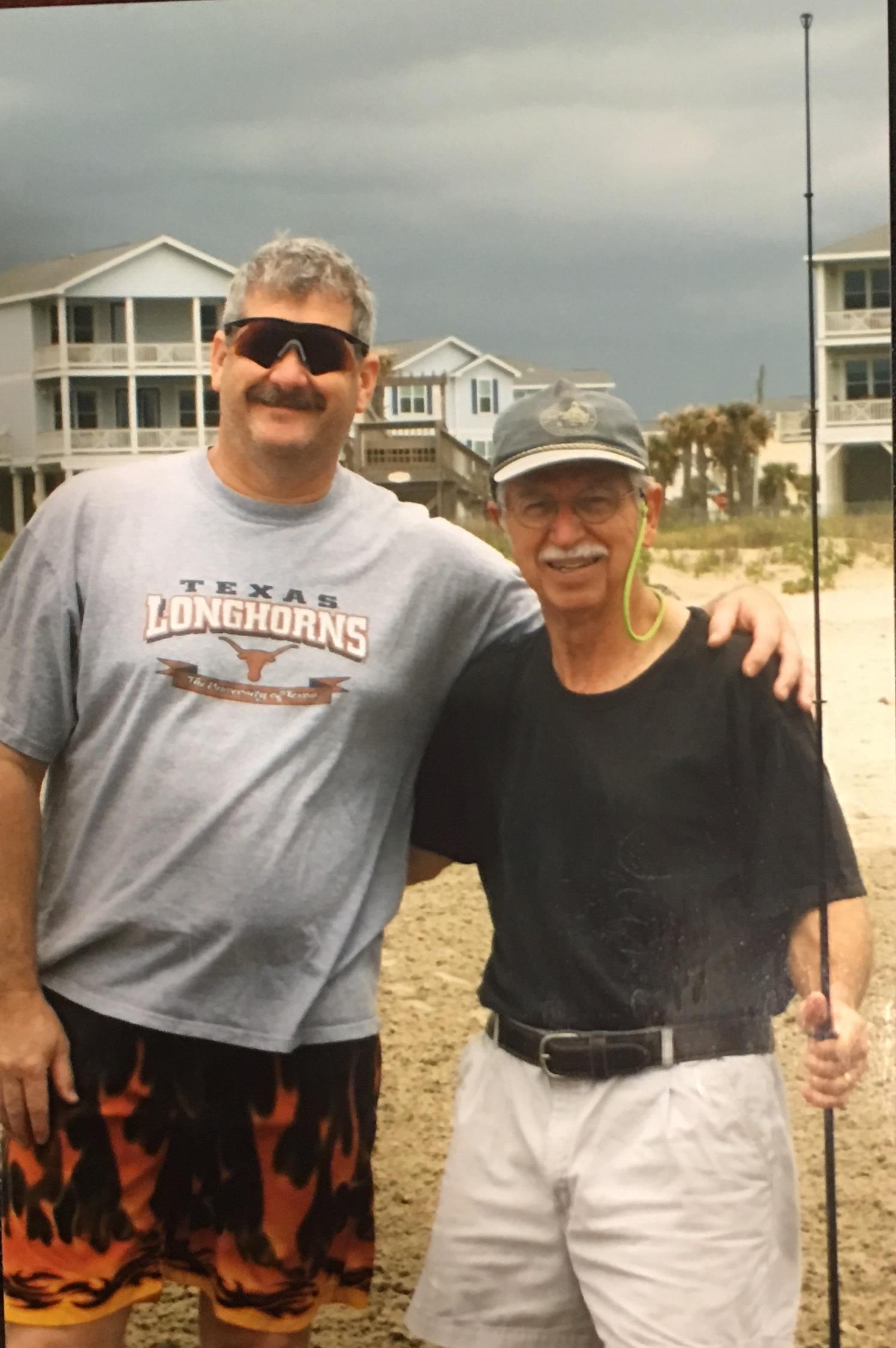 Ken Wright and Gene, Galveston 2008.
