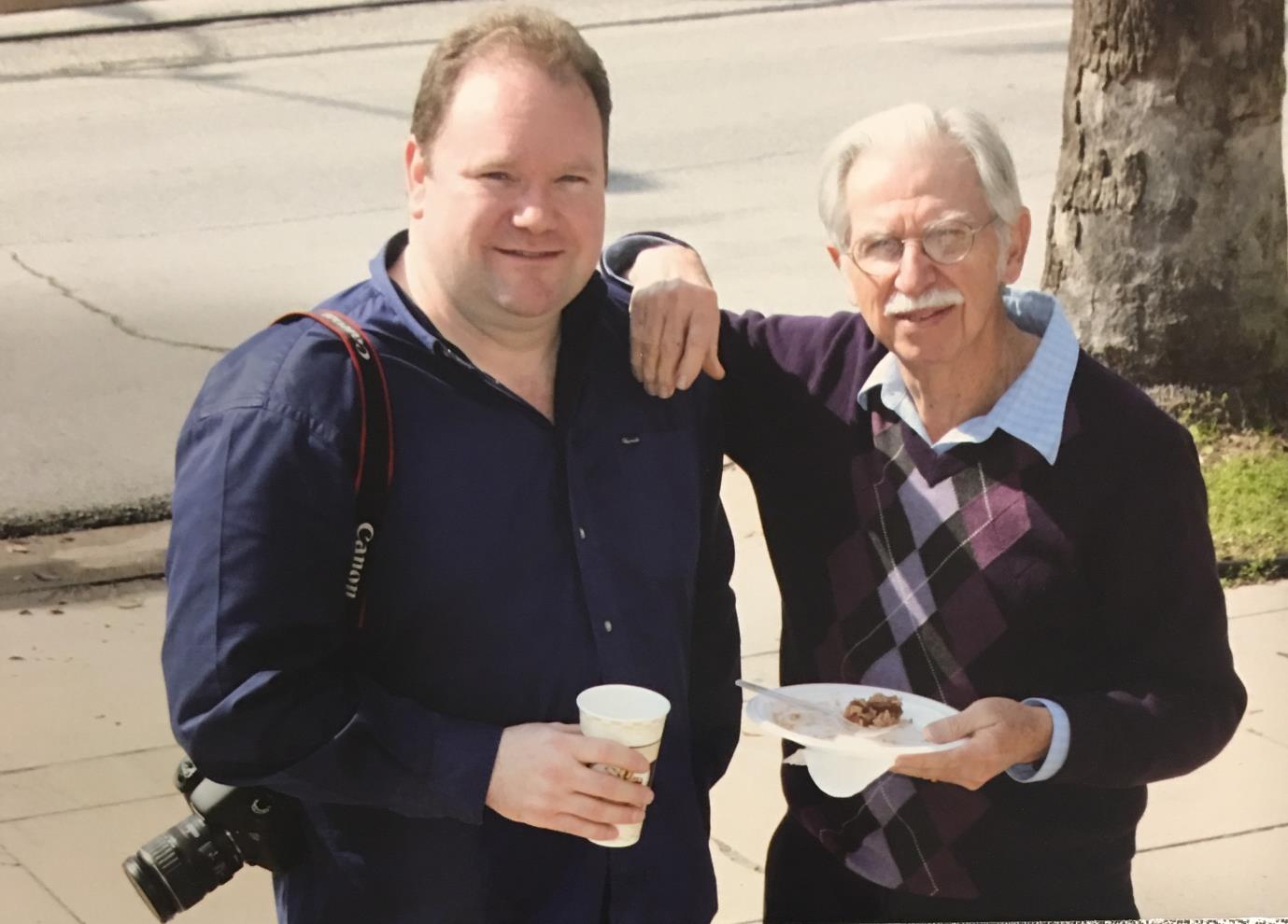 With Jimmy Logan, Mardi Gras, Galveston 2010