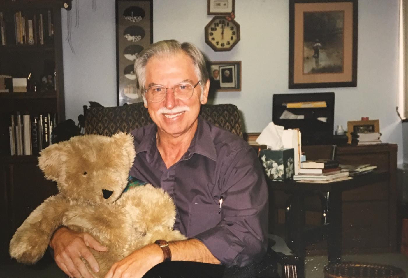 A psychotherapist and his bear and his delightfully quirky office, 1999