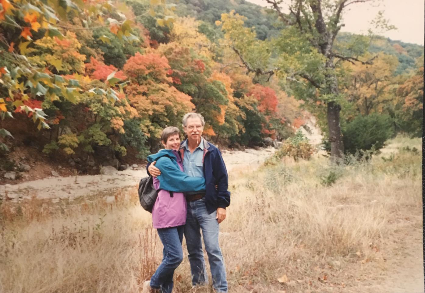 Marty and Gene, first camping trip, Garner State Park, 1991