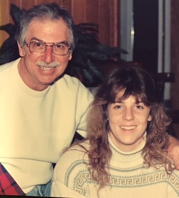 With Jennifer, 1990