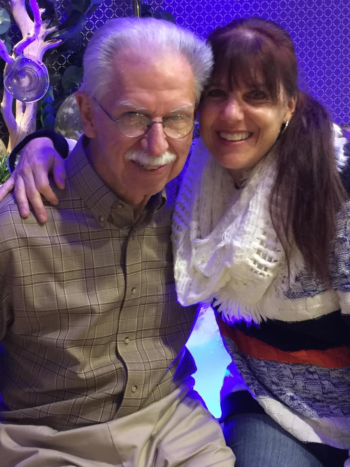 Jenny and her Dad, Thanksgiving 2015.