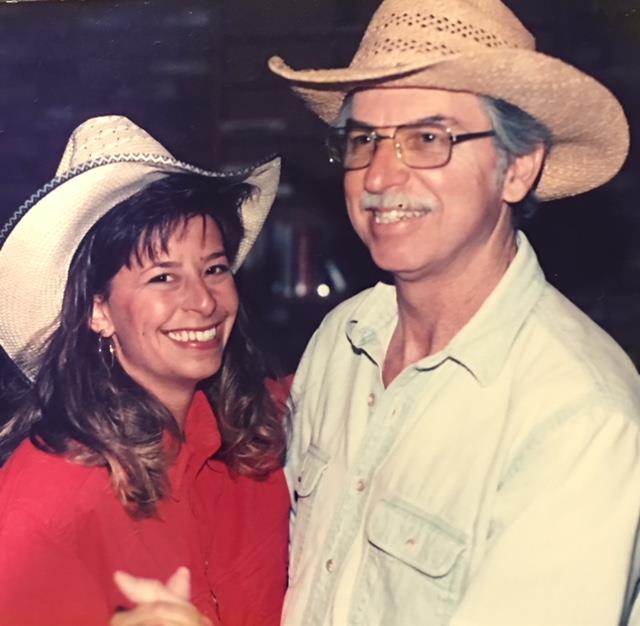 Two steppin' with Kristen, 1992.