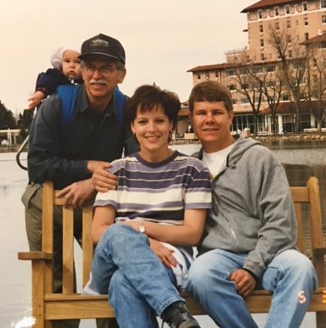With Kevin, Kim and Mackenzie Rudolph, Colorado Springs, 1997.