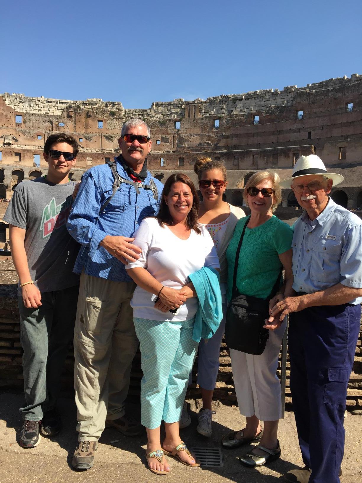 With the Wrights, Rome, June 2015