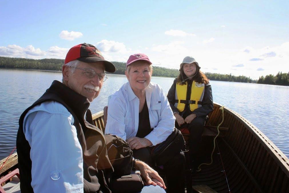 Canada remote fishing lodge with Marty and Scharlene Fox, 2013.
