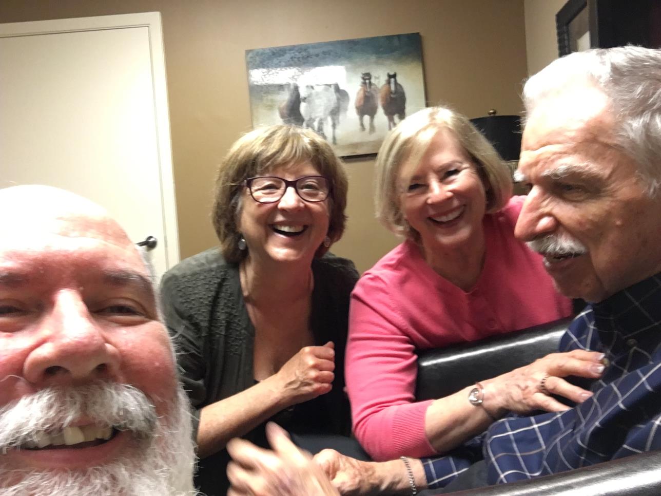 Jeff and Mary Galligan with Marty and Gene, Silverado, 2016