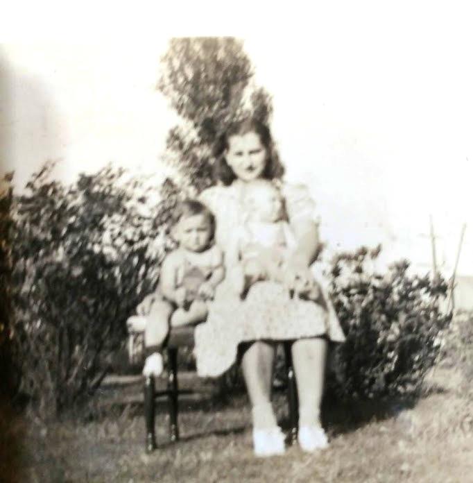 Josephine Webb and her sons, 1940