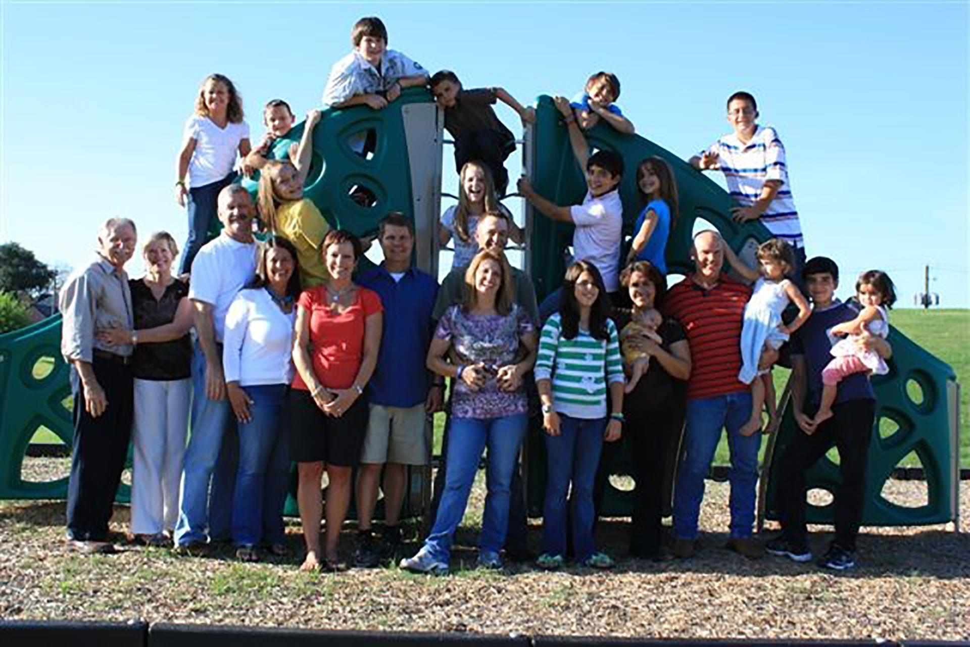 Last all family photo. They were a fun record of our growing family through the years.