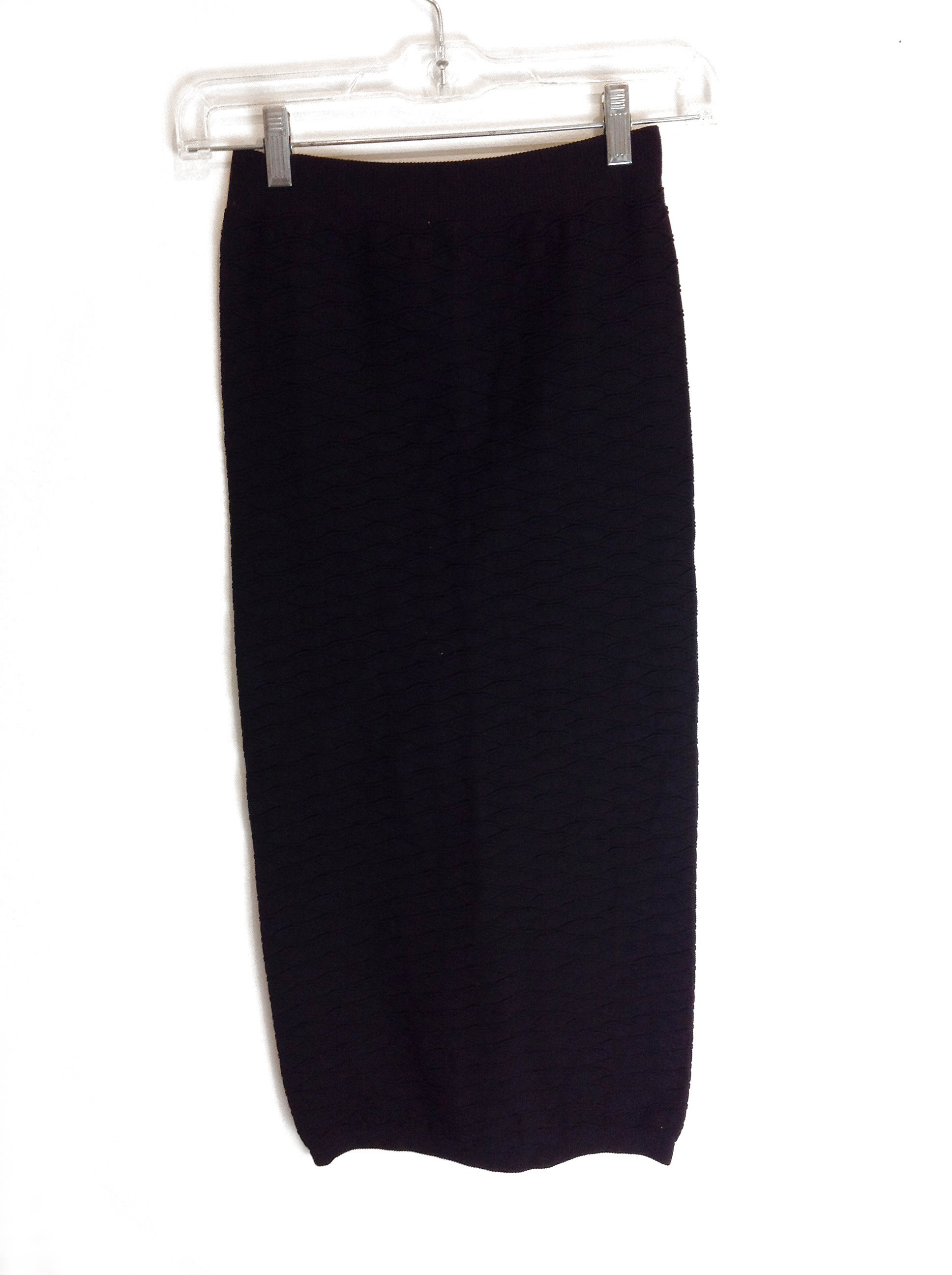 black knee length work skirt