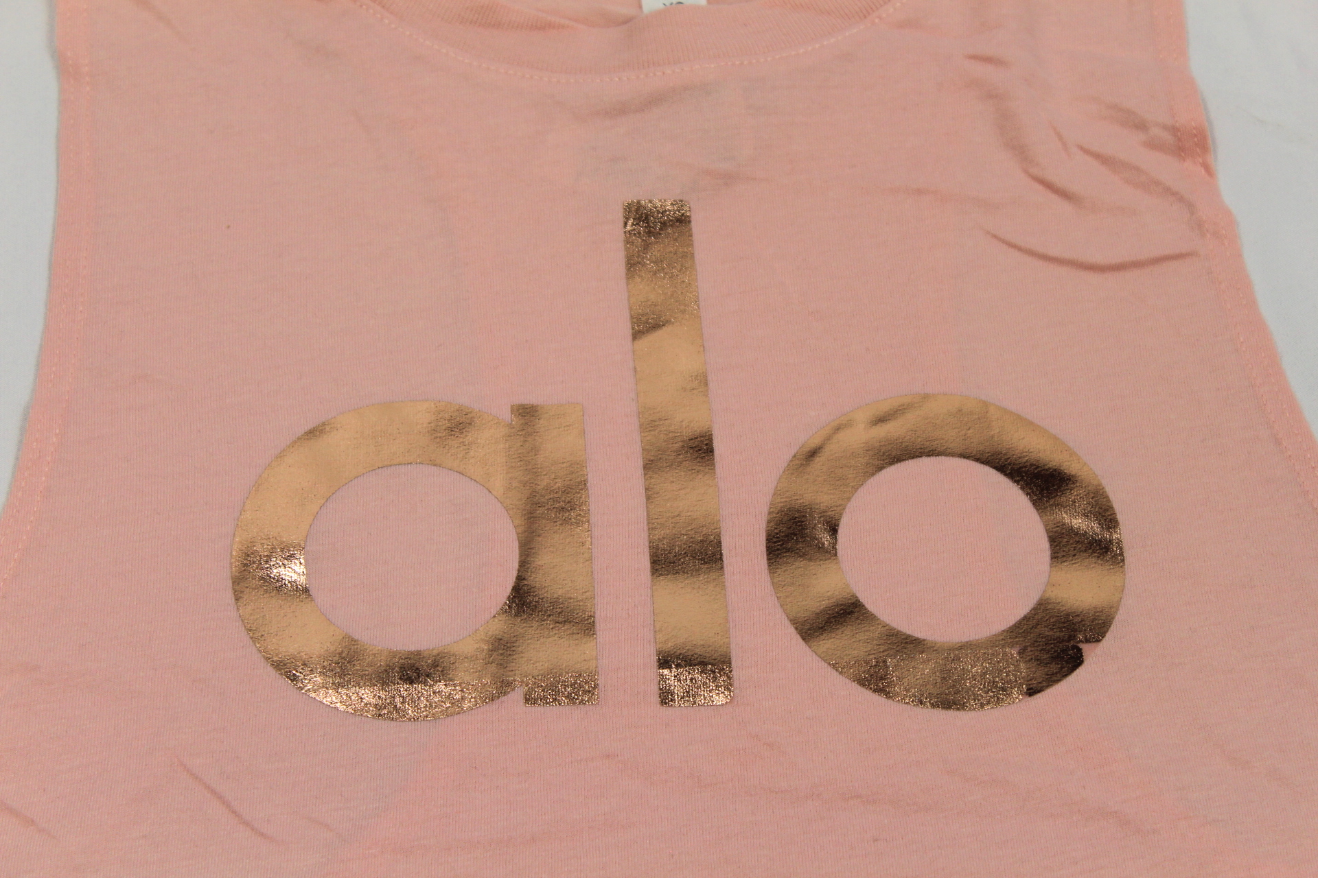 New Alo Yoga Womens Foil Printed Logo Tank Racerback Tank Top 2nd Quality 48 Ebay