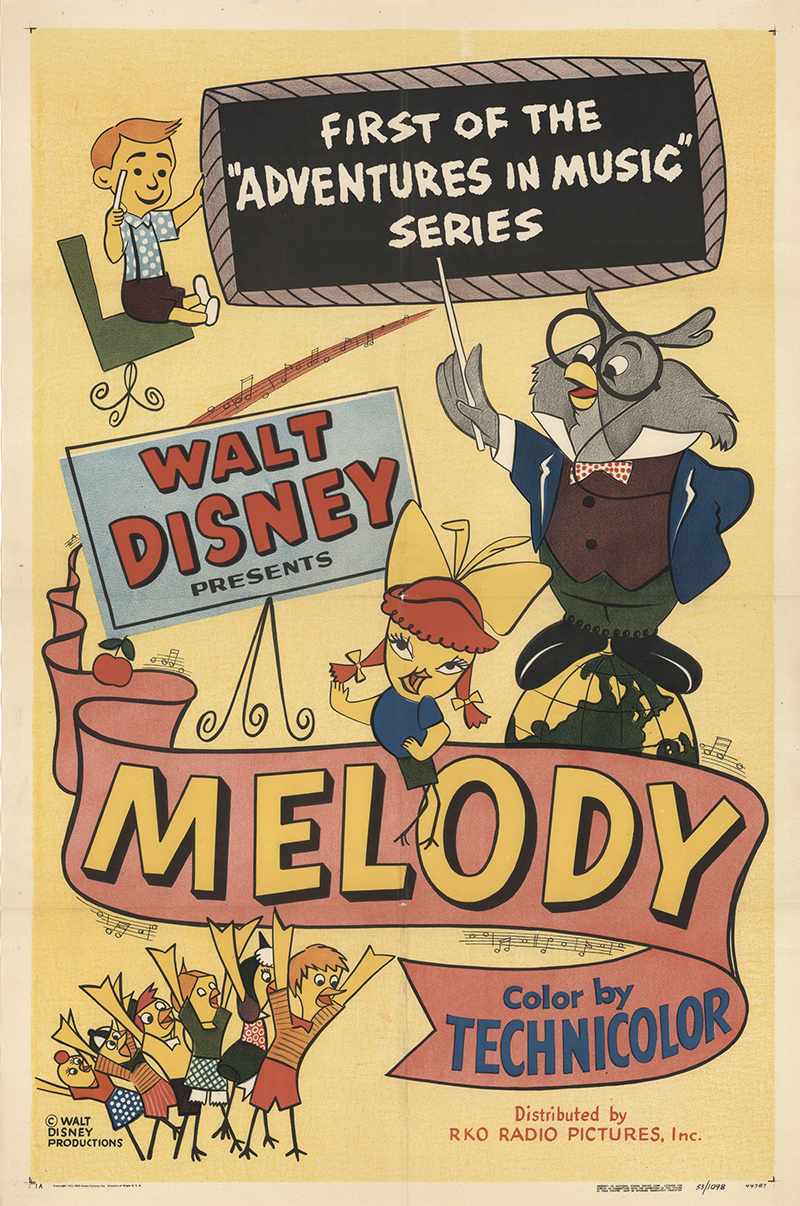 melody 1953 original movie poster animation family short