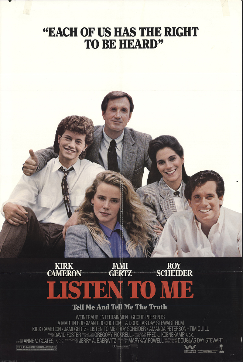 listen to me 1989 original movie poster drama romance