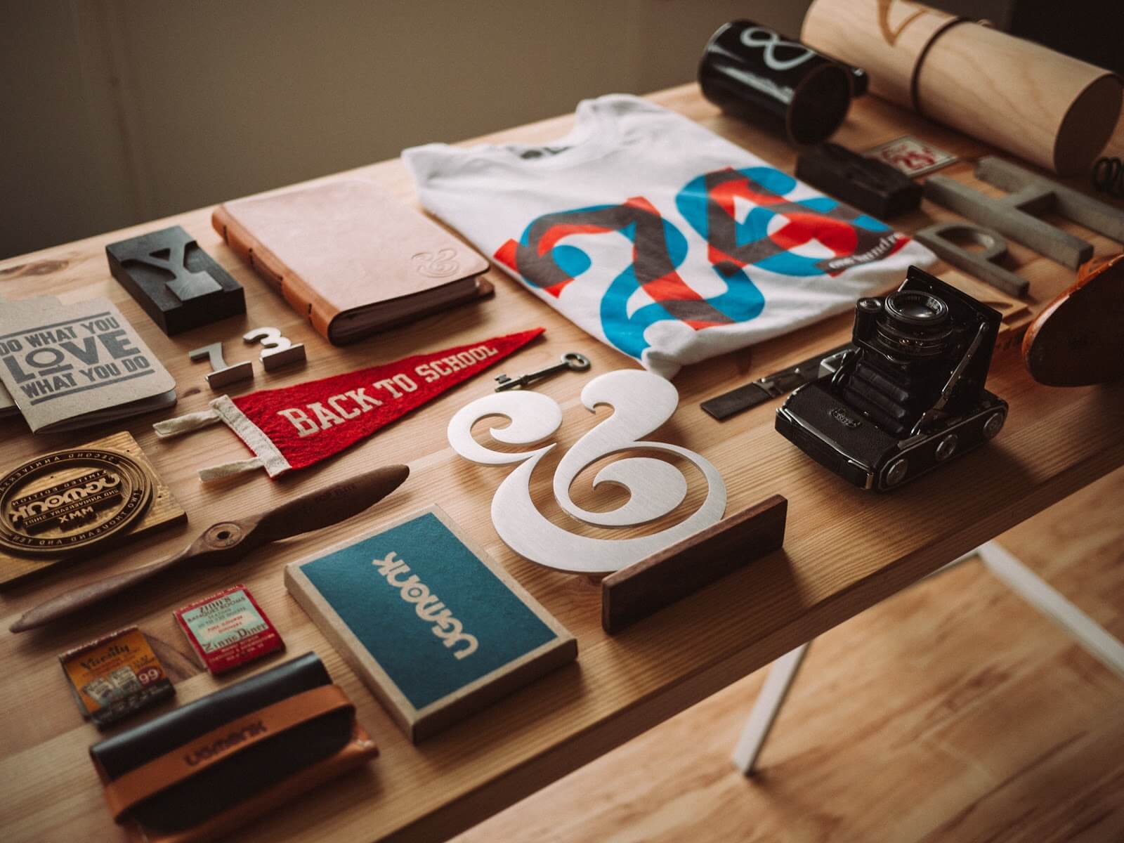 items on table