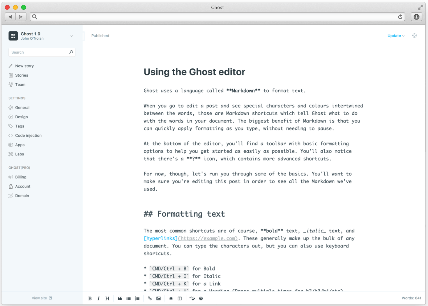 ghost-editor