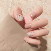 Pearl Milk Tea Magic Press Nail Manicure