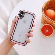 Colored Edge Transparent iPhone Case