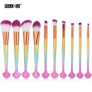 10 Pcs Shell Shape Make-up Brush Set