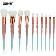 10 Pcs Coral Boutique Make-up Brush Set